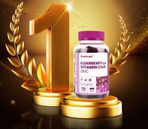 Kẹo Dẻo Vitamin C, D & Kẽm Vị Việt Quất