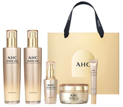 Bộ Dưỡng Da Chống Lão Hóa Toàn Diện AHC Renew-Age Total 4 Gifts Set Chính Hãng Hàn Quốc