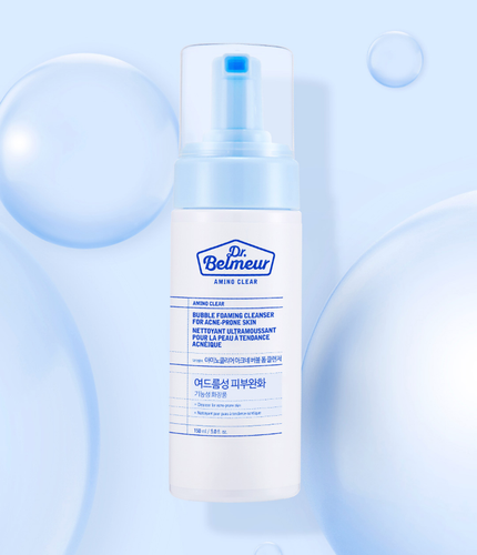 🫧 Sữa Rửa Mặt Tạo Bọt Cho Da Mụn Dr.Belmeur Amino Clear Acne Bubble Foaming Cleanser (150ml) Chính Hãng Hàn Quốc