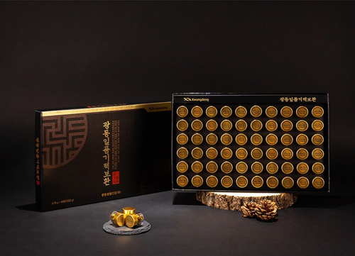 Khí lực bổ hoàn - An Cung Trầm Hương Kwangdong Hàn Quốc Hộp 60 Viên - Thiết kế sang trọng kèm túi giấy, món quà sức khỏe đẳng cấp.