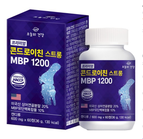 🦈 Viên uống Premium Sụn cá mập Chondroitin Strong MBP 1200 Hàn Quốc Hộp 60 viên 