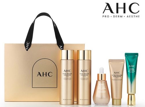 Bộ Dưỡng Da Chống Lão Hóa Toàn Diện AHC Vital Golden Collagen Youth Total Care Set
