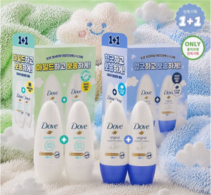 [1+1+Quà][OliveYoung] Lăn Khử Mùi 48H, Dưỡng Ẩm Vùng Da Dưới Cánh Tay Dove Original Nourishes & Softens 40ml x2 Gift Set (Phiên bản Miffy)