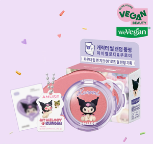 [OliveYoung] Son & Má Hồng 2 Trong 1 AMUSE Phiên Bản Giới Hạn Kuromi + Tặng Kèm Charm & Sticker